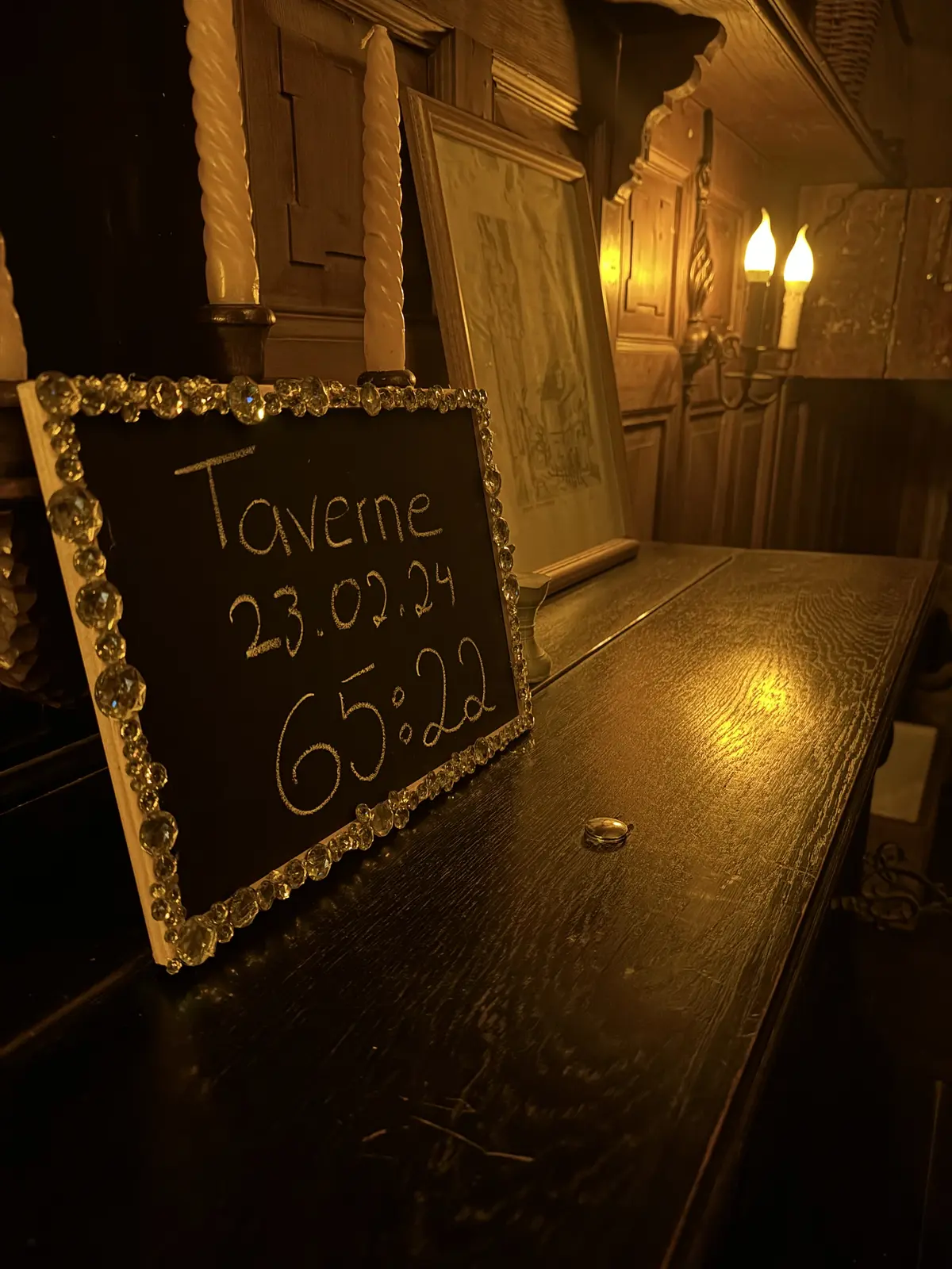 Fachwerk-Kulisse in der Taverne